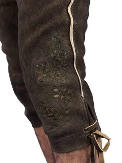 Meindl Trachtenlederhose Kniebund Andechs Hirsch S&auml;misch Ahorn -Trachten Verkauf andechs meindl kniebundlederhose ahorn farbe braun 143