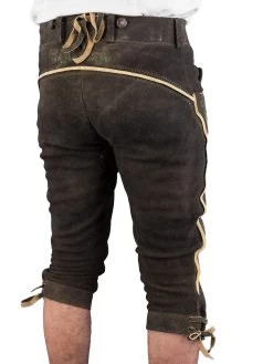 Meindl Trachtenlederhose Kniebund Andechs Hirsch S&auml;misch Ahorn -Trachten Verkauf andechs meindl kniebundlederhose ahorn farbe braun 144