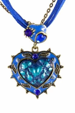 Collier 165201 Herz Blau