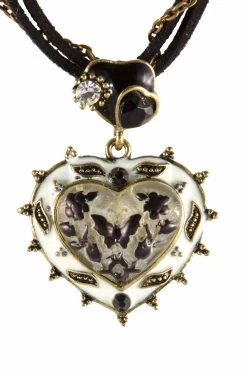 Collier 165201 Herz Schwarz