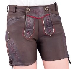Damen Kurze Lederhose Nena-4