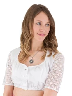 Dirndlbluse Country Line 21357 10 Wei&szlig;