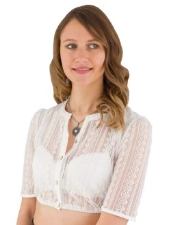 Spieth & Wensky Dirndlbluse Spitze Spieth & Wensky Hirse Creme