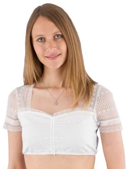 Dirndlbluse Waldorff 6402JSL Wei&szlig;