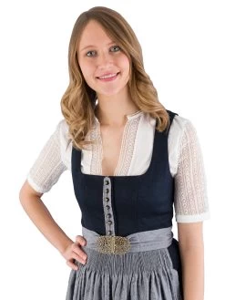 Dirndlsch&uuml;rze Gottseidank A001707 Kiesel 910 -Trachten Verkauf dirndlschuerze gottseidank a001707 kiesel 9103