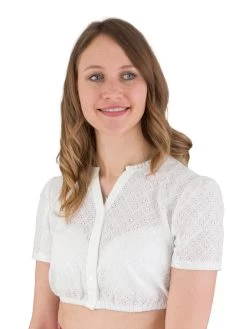 Spieth & Wensky Dirnldbluse Spitze Spieth & Wensky Theresa Offwhite