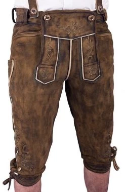 Kniebund Lederhose Da Wilderer Ernesto-2