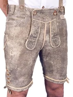 Herren Kurze Lederhose