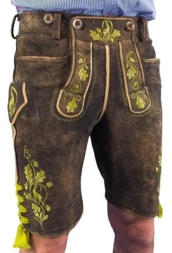 Herrenchiemsee Meindl Lederhose Kurz Ahorn 501 Hirsch