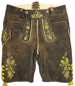 Herrenchiemsee Meindl Lederhose Kurz Ahorn 501 Hirsch -Trachten Verkauf herrenchiemsee meindl lederhose kurz ahorn farbe braun 154