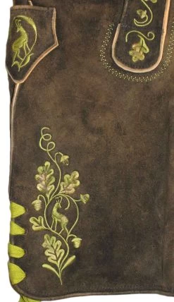 Herrenchiemsee Meindl Lederhose Kurz Ahorn 501 Hirsch -Trachten Verkauf herrenchiemsee meindl lederhose kurz ahorn farbe braun 155