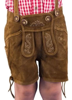 Kinder Lederhose Kurz 60018 Schlamm