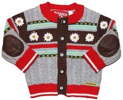 Kinder Strickjacke 90209 Grau