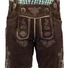 Kinderlederhose Kurz Almsach Simmerl Kid Espresso