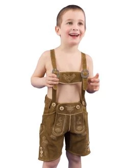 Kinderlederhose Kurz Almsach Simmerl Kid Reh