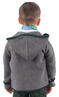 Kinder-Strickjacke Trachtenjacke Huber Nikki 21016 Anthrazit/tanne -Trachten Verkauf kinderstrickjacke huber nikki 21016 anthrazit tanne4