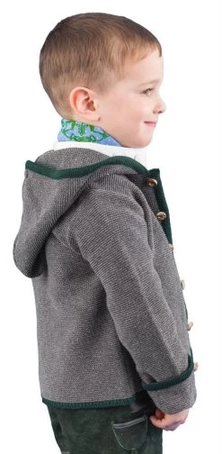 Kinder-Strickjacke Trachtenjacke Huber Nikki 21016 Anthrazit/tanne -Trachten Verkauf kinderstrickjacke huber nikki 21016 anthrazit tanne5