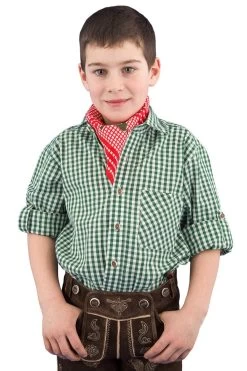 Kindertrachtenhemd Isar-Trachten 52915 Tanne