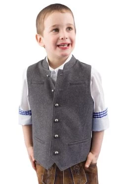 Kinderweste Hammerschmid Maxi Grau 61837 -Trachten Verkauf kinderweste hammerschmid maxi grau 618373