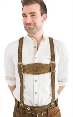 Kniebundlederhose Hodalump Braun -Trachten Verkauf kniebundlederhose hodalump braun farbe braun3