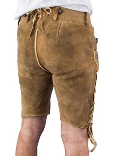 Kochelsee Meindl Lederhose Kurz Altschwarz -Trachten Verkauf kochelsee meindl lederhose kurz altschwarz farbe braun 145