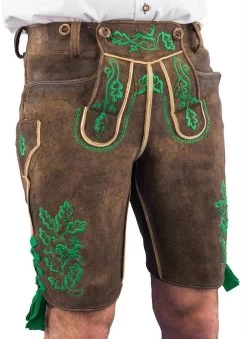 Meindl Lederhose Kurz Königlich Bayerische Jagahosn Hirsch Sämisch Ahorn