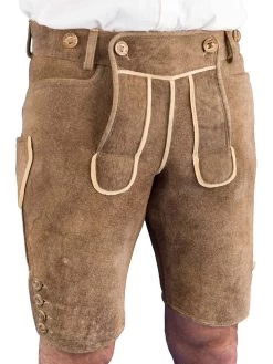 Kurze Lederhose Ostarichi G&auml;uboden Rothirsch Wilderer