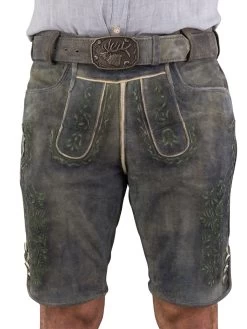 Spieth & Wensky Kurze Lederhose Spieth & Wensky Achensee Erde/842 Gras