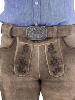 Spieth & Wensky Kurze Lederhose Spieth & Wensky Agnus Hirse/ Schwarz -Trachten Verkauf kurze lederhose spieth wensky agnus hirse schwarz3