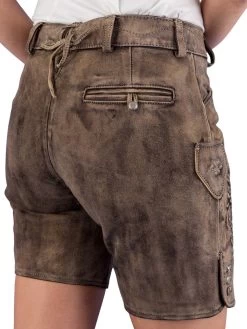 Spieth & Wensky Kurze Lederhose Damen Vintage Wildbock Spieth & Wensky Nafisa ZV Lehm Sand -Trachten Verkauf kurze lederhose spieth wensky nafisa zv lehm sand4