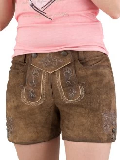 Spieth & Wensky Kurze Lederhose Spieth & Wensky Perga Mandel Natur