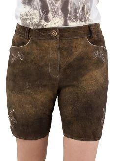 Spieth & Wensky Kurze Lederhose Spieth & Wensky Ponten Taiga Natur