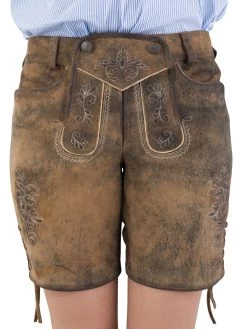 Spieth & Wensky Kurze Lederhose Spieth & Wensky Portal Zeder Natur