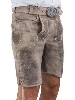 Spieth & Wensky Kurze Lederhose Spieth & Wensky Winston Oxford/ Gr&uuml;n Grau -Trachten Verkauf kurze lederhose spieth wensky winston oxford gruen grau4