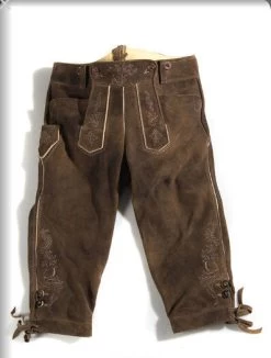 Meindl Trachtenlederhose Kniebund Lampoding Wildbock (Ziege) Bisam