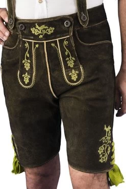 Lederhose Kurz Laux Nougat