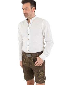 Spieth & Wensky Lederhose Kurz Mit G&uuml;rtel Wildbock Vintage Spieth & Wensky Karlo WB Forest Linde -Trachten Verkauf lederhose kurz spieth wensky karlo wb forest linde3