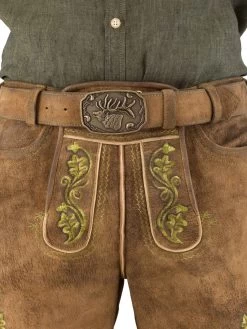Spieth & Wensky Lederhose Kurz Spieth & Wensky Presley Mandel Hellgr&uuml;n 2029 Wildbock -Trachten Verkauf lederhose kurz spieth wensky presley mandel hellgruen wildbock3