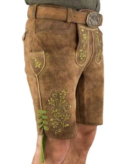 Spieth & Wensky Lederhose Kurz Spieth & Wensky Presley Mandel Hellgr&uuml;n 2029 Wildbock -Trachten Verkauf lederhose kurz spieth wensky presley mandel hellgruen wildbock4