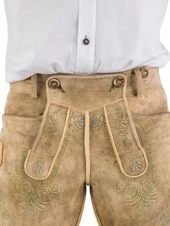 Lederhose Meindl Erzherzog Johann 284503bs 501 190 Altschwarz Stick Gr&uuml;n Blau -Trachten Verkauf lederhose meindl erzherzog johann 284503bs 501 190 altschwarz 243