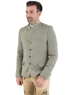 Leinenjacke Gottseidank Helmut Salbeigr&uuml;n -Trachten Verkauf leinenjacke gottseidank helmut salbeigruen3