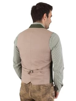 Leinenweste Gweih & Silk Thaya Moosgr&uuml;n -Trachten Verkauf leinenweste gweih silk thaya moosgruen3