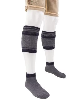 Loferl Handstrickoptik Lusana L2451 Grau Marine 5206