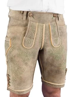 Meindl Hirschlederhose Handgestickt Kaiser Franz Glacier