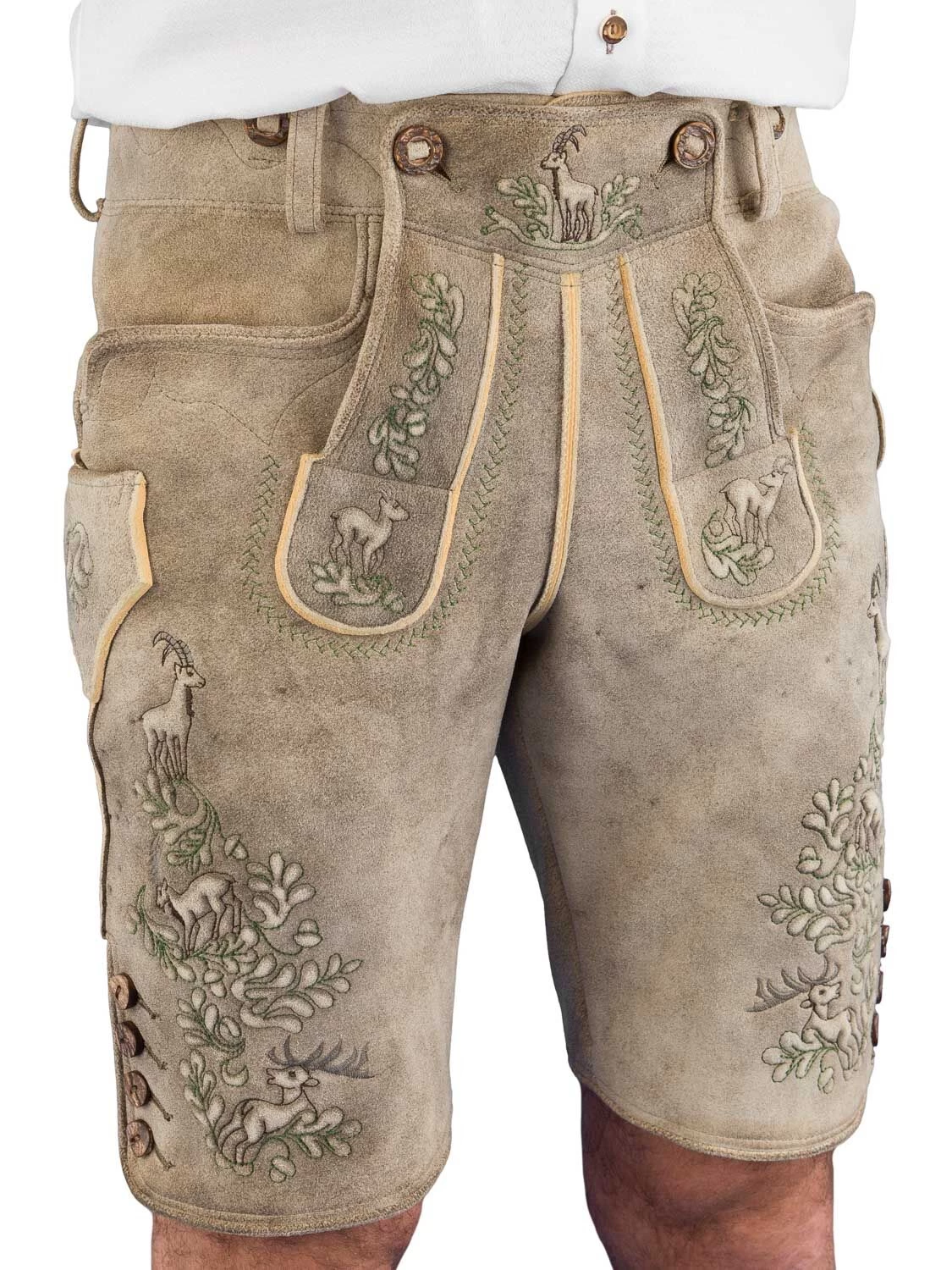 Meindl Hirschlederhose Kurz Sonntagshorn Glacier