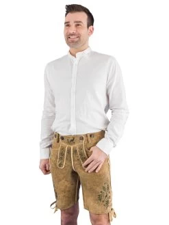 Meindl Lederhose Herzog Max Hirsch Kurz Altschwarz -Trachten Verkauf meindl lederhose herzog max hirsch kurz altschwarz farbe beige 14
