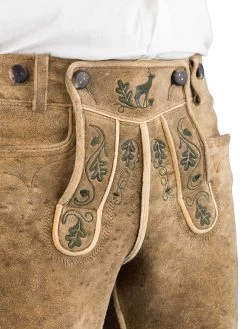 Meindl Lederhose Herzog Max Hirsch Kurz Altschwarz -Trachten Verkauf meindl lederhose herzog max hirsch kurz altschwarz farbe beige 16