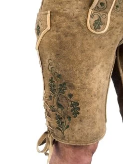 Meindl Lederhose Herzog Max Hirsch Kurz Altschwarz -Trachten Verkauf meindl lederhose herzog max hirsch kurz altschwarz farbe beige 17