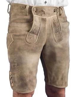 Meindl Lederhose Kurz Lampoding Inka Wildbock