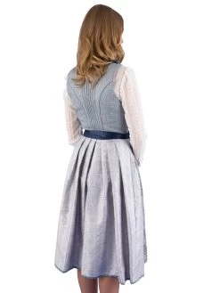 Midi Dirndl Festlich Mit Spitzensch&uuml;rze Kr&uuml;ger 19897 Blau -Trachten Verkauf midi dirndl festlich mit spitzenschuerze krueger 19897 blau4